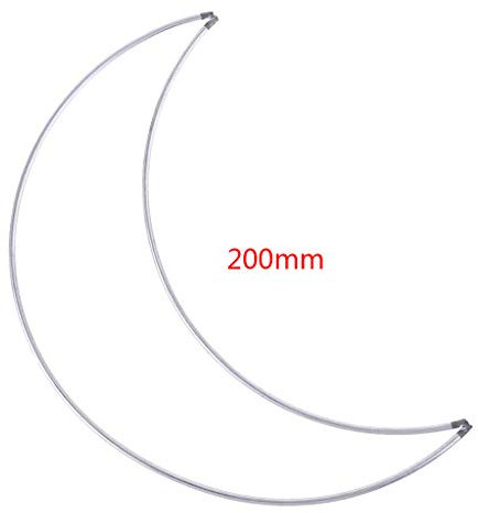 WOWOWO Metal Dream Catcher Moon Hoop für DIY Handmade Dreamcatcher Makramee Zubehör