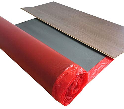 Laminat Trittschalldämmung uficell® Multisound Aquastop 3 mm Stark mit PE Folie/Dampfbremse - TOP bei Fußbodenheizung (Stärke: 3 mm, 3 Rollen | 45 m²)
