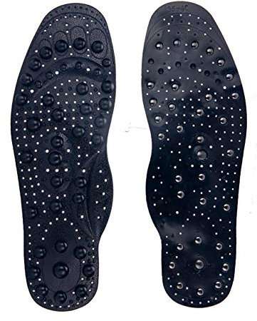 Magnetische Einlegesohlen,Massage Akupressur Einlegesohlen - Abnehmen - Relaxed Feet - Orthopädische Sohlen Insoles Gegen Fußschmerzen Rückenschmerzen | Schuheinlagen Mit Wohlfühl-Effe(Size:L(41-45))