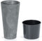 URBNLIVING Concrete Effect Large Plant Pot Flower Outdoor Garden Planter Boxwood Buxus Ball Set Of 2 (Light Grey, 2)