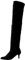 LLDG Damen Overknee Stiefel - Stretch Langschaft Schlupfstiefel, Mode Hoch Mit Pfennigabsatz, Elegant Stilettos Übers Knie, Vintage Winterstiefel Weitschaftstiefel
