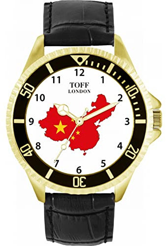 Toff London China-Flaggen-Uhr