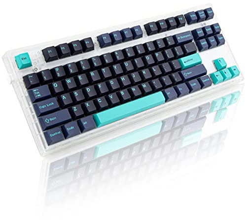 BowJian Custom Keycaps 173 Keys Cherry Profile Set - ABS Double Shot Keycap Kit - Suitable for ANSI & ISO Layout Mechanical Keyboards (Hammerhead Dark)