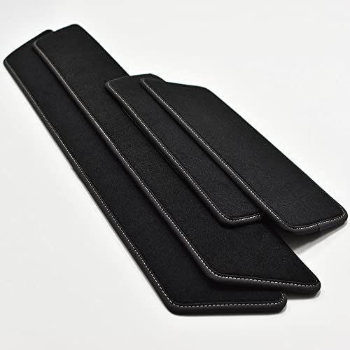 Premium Velour Teppichset für Einstieg Trittstufen Türeinstieg 4-TLG geeignet für VW T5 T6 T6.1 mit 2 Schiebetüren