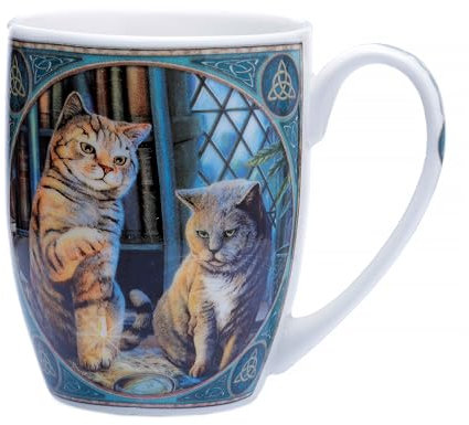 Puckator Lisa Parker Purrlock Holmes Cat Porcelain Mug - Funny Home Accessories - Cute Gifts for Girlfriend - Large Mugs for Men Women Hot Drinks - Cute Cups Presents - Secret Santa Gift - Cup Set