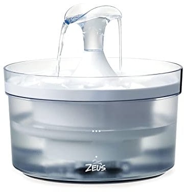 Zeus Fresh & Clear Fontaine à Eau pour Chien avec Bec Cascade
