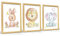 Milaboo® Poster Kinderzimmer Tiere I Made in Germany DIN A4 Bilder I Schöne Babyzimmer Deko I Kinder Wandbilder (3er Set Tiere 2)