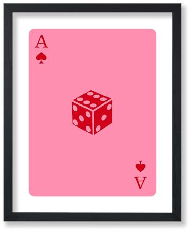 Poster Master Pop-Art-Poster – Tierdruck – Ballonhund, XOXO, trendy, rosa, lustig, minimalistisch, modern, ästhetisch – 20,3 x 25,4 cm, ungerahmte Wandkunst – Geschenk für Freund – Wanddekoration für
