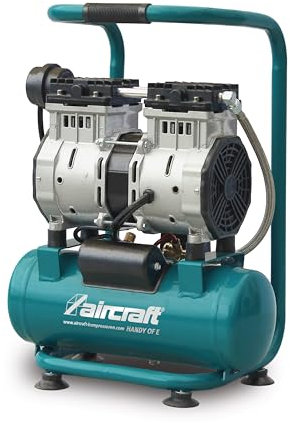 Aircraft HANDY SILENCE 221 OF E (Kolbenkompressor, kompakte Bauform, mit Motorschutzschalter, Ansaugleistung ca. 200l/min, Abgabeleistung 1,0 kW, Kompressor) 2001221