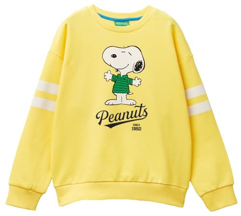 United Colors of Benetton Kinder und Jugendliche Trikot G/C M/L 3J68C10JB Sweatshirt, gelb, 130 cm