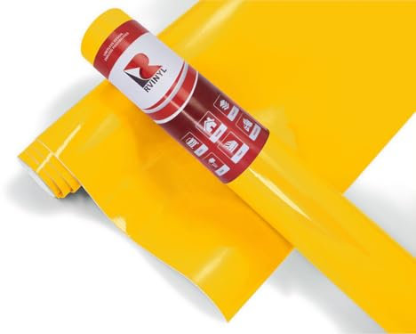 3M 2080 Series G15 Gloss Bright Yellow Dual Cast Thick Vinyl Car Wrapping Film - 1ft x 1ft - 1sq ft - Vehicle Sheet Roll