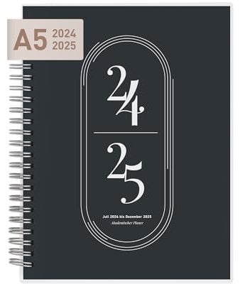 Rileys & Co Wochenplaner 2025, Hausaufgabenheft, Schulplaner | Kalender 2025 2026 Juli 2025–Juni 2026 Terminplaner, Notizen, Doppeldraht, 20 x 15 cm Planner, (Schwarz, auf Deutsch)