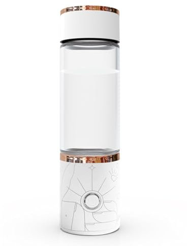 Umelee Wasserstoff Wasserflasche 350 ml, Tragbarer Wiederaufladbarer Wasserstoff Wasser Generator mit SPE- und PEM-Technologie, Hydrogen Water Bottle für Zuhause Büro Fitness