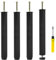 Dreamark Set mit 4 Füßen für Lattenrost, Metall, Bettfuß zum Schrauben, höhenverstellbar von 0 – 20 mm, Fuß für Lattenrost, Verbindungsfuß, Bettstütze, Möbelfüße ohne Bohren (35 cm)