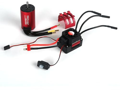 iBlivers 3660 3500KV Wasserdichter Brushless Motor mit 80A ESC Elektronischer Drehzahlregler Combo fürFerngesteuertes Auto RC Truck Fahrzeug RC Boot Zubehör