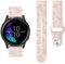 AK für Garmin Venu 2 / Garmin Venu 3 / Vívoactive 4 / Forerunner 255 265 Music Armband Damen Herren, 22mm Gravierte Uhrenarmband Silikon Ersatzarmbänder für Garmin Venu 3/Garmin Vivoactive 4