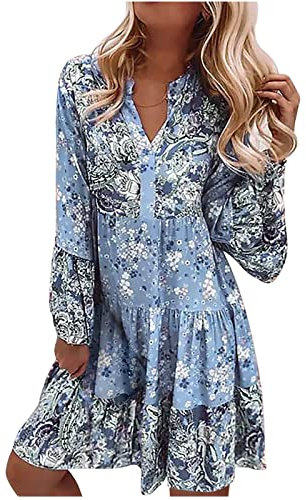 Women's a-line Short Sleeve Embroidery Floor Length Evening Dresses, Floral Embroidered Dress, Floral Blue