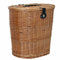 OKAFFAREFATTO MADDALONI Cesta contenedor mochila de mimbre gerla lux con tapa y correa 52,5 cm x 40 cm h 51,5 cm