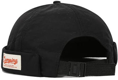 QKURT Dockermütze für Herren, schnelltrocknende Dockermütze, Beanie ohne Krempe Arbeitermütze Fischermütze Mütze ohne Krempe, verstellbare Totenkopfmütze für Männer und Frauen