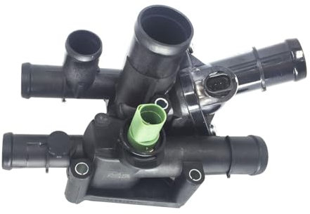 Hajus 1211195 Thermostat mit Gehäuse 105 °C mit Sensor & Dichtung Kompatibel mit A3 8L 1.6 96-03 A3 8P 1.6 FSI 03-07