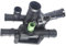 Hajus 1211195 Thermostat mit Gehäuse 105 °C mit Sensor & Dichtung Kompatibel mit A3 8L 1.6 96-03 A3 8P 1.6 FSI 03-07