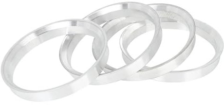 WANGSHAOWEI Zentrierringe 4 stücke 56,6-54,1mm 60,1-54,1mm 65,1-57,1mm 66,1-60,1mm Aluminium Legierung Auto Hub Zentrierringe Rad Bohrung Spacer Radnaben Zentrierringe(4pcs 66.6-64.1mm)