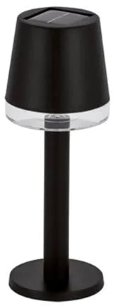 Well Home Solar Tischlampe LED Leuchten Warmweiß in Schwarz Ø8x21cm