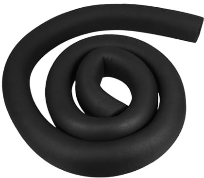 LIFKOME Tuyau En Caoutchouc Et Plastique Couvertures De Tube Pour L'hiver Tube D'isolation Couvercle De Tube De Chauffe-eau Isolation En Caoutchouc Manchon Isolant Noir