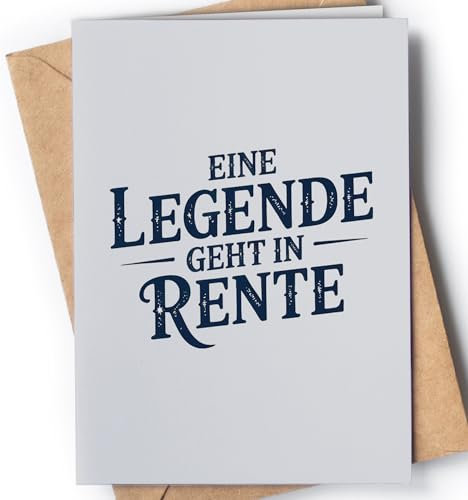 Greeting Cards for Everyone Ruhestand Karte - Karte zum Ruhestand für Männer und Frauen, kollegin - Abschied Nehmen - Glückwunsch karte Pensionierung für Mama, Papa, Oma, Opa - EU 102