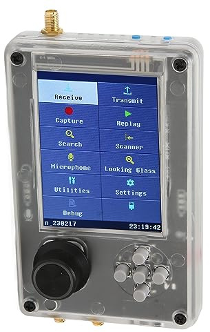 VELATEMOR SMA Software Defined Radio with Dipole Antenna Kit 3.2 Inch TFT Screen 2000mAh Battery SDR Radio Receiver Assembled for Monitoring Ship Car (Host)