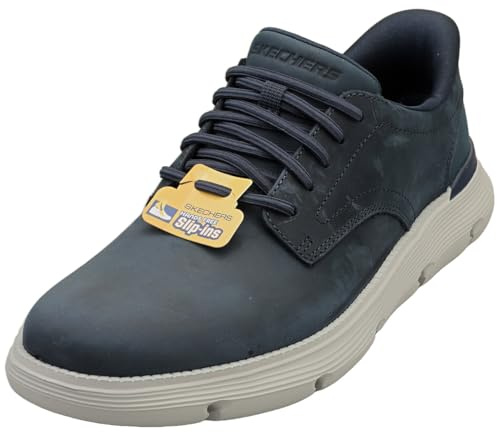 Skechers Men's Slip-Ins Garza Trainers, Navy/White, 7.5 UK