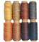 JANYUN 241 Meter 150D Lederschnur, 30M x 1MM Lederbänder 8 Farben Lederband Kette Leder Nähschnur für Leder Craft DIY