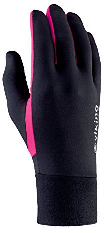 VIKING Multifunktions Handschuhe Damen und Herren - für Langlauf, Radsport, Wandern, Eislaufen - Runaway, 46 schwarz/pink, 8
