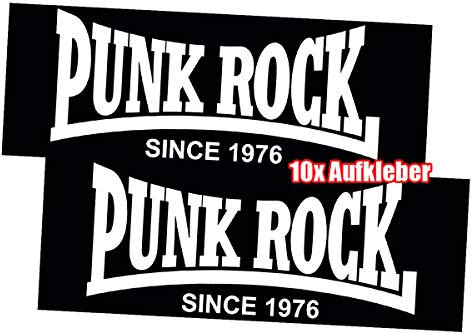 PUNK ROCK SINCE 1976 10er Pack Aufkleber
