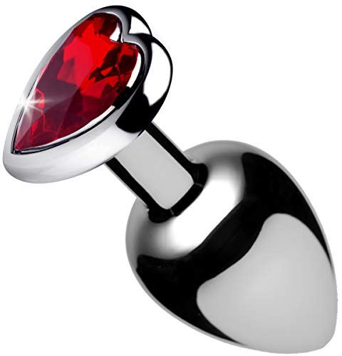 Red Heart Gem Anal Plug- Medium