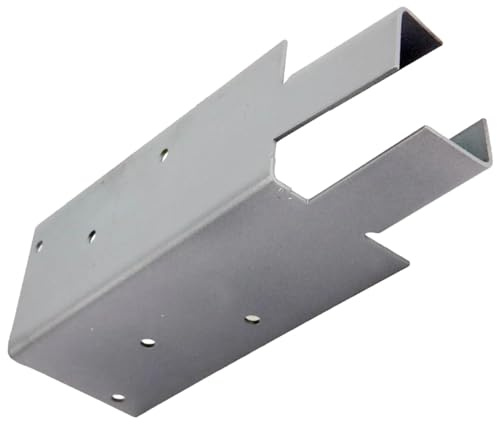 Pack of 20 x 200mm x 62mm x 62mm Galvanised Mortice Arris Rail Brackets