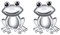 Alphm S925 Sterling Silber Frosch Herz Halskette Ring Armband Ohrringe Schmuckset für Frauen Mädchen, Sterling Silber, Zirkonia