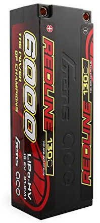 Gens ace Batterie Lipo130C 4S 6000mAh 15.2V 91.2Wh HardCase 59# HV Ultra LCG Lipo Batterie Pack avec 5.0mm Bullet Plug Redline Series pour Voiture RC Truck Evader BX Car Lorry Truggy Buggy