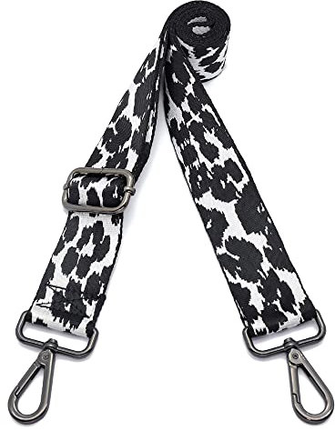 Kolti Geldbörse Strap Ersatz Crossbody Handtasche Streifen Breit Verstellbar, Nickelschnalle-10, 1.5 inch width