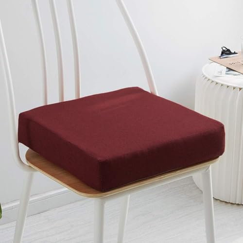 Yuly Coussin de Chaise épais rembourré en Mousse à mémoire de Forme, Amovible, antidérapant, Confortable pour chaise/canapé/fauteuil-50x50x8cm