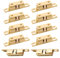 YEYIT 10 Pcs Double Ball Roller Tension Door Catches, Adjustable Cupboard Double Roller Latch for Wardrobes Cabinet Kitchen Closet Furniture (Golden)