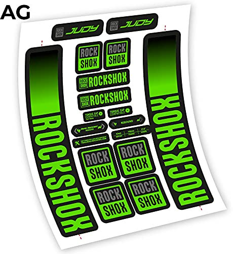 Rock Shox Judy 2021 Aufkleber aus Vinyl, selbstklebend, Gabel (AG - Apple Green)