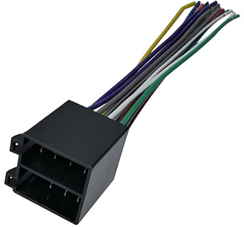 AERZETIX - C53535 - ISO 16 (8+5) Stecker männlich verbinder/steckverbinder/adapter/stromversorgung für autoradio 140 mm - kabelstecker/vorverdrahteter kabelbaum - 28.5x32x14 mm - aus kunststoff
