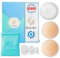 ILLURE® Copricapezzoli - Coppe Silicone da Donna [1 Paio] con Proteggi-capezzoli - Coppe adesive riutilizzabili e Lavabili - Coppe in Silicone di Alta qualità [8 cm Ø]