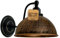 LEDSone Industrielle Wandleuchte Vintage Retro Eisen Lampenschirm E27 Deckenleuchte Wandlampe Innenbeleuchtung für Küche Esszimmer Schlafzimmer Restaurant Bar (Gebürstetes Kupfer)