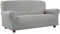 Banzaii Elastischer Sofabezug/Sofaüberwürfe Stretch, schumutzabweisend, mit geformten Armlehnen - Made in Italy - 2 Sitzer Hellgrau