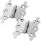 Decorative Polished Chrome Butterfly Hinges Antique Butterfly Design Fancy Cabinet Door Hinge with Matching Screw Decorative Hinges Door Furniture 40mm - Pack of 2.