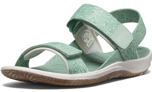 KEEN Elle Backstrap Slingback Sandalen, Lichen/Star White, 29 EU