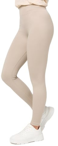 Nur Die Leggings in Ripp-Optik Relax & Go High Waist Blickdicht Ribbed mit Komfortbund Damen