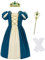 Lito Angels Prinzessin Merida Kleid Kostüm Verkleidung mit Zubehör für Kinder Mädchen Größe 2-3 Jahre 98 (Tag-Nummer 90)